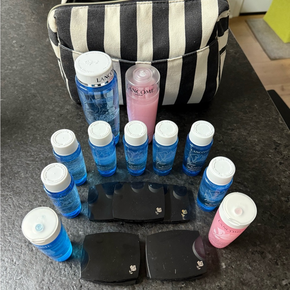 Lancome Skincare Toner Set - Blue and Pink